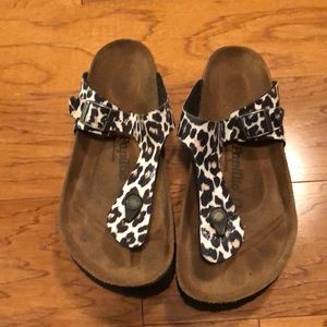 Papillio by Birkenstock animal print sandal